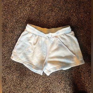 blue and white cotton shorts